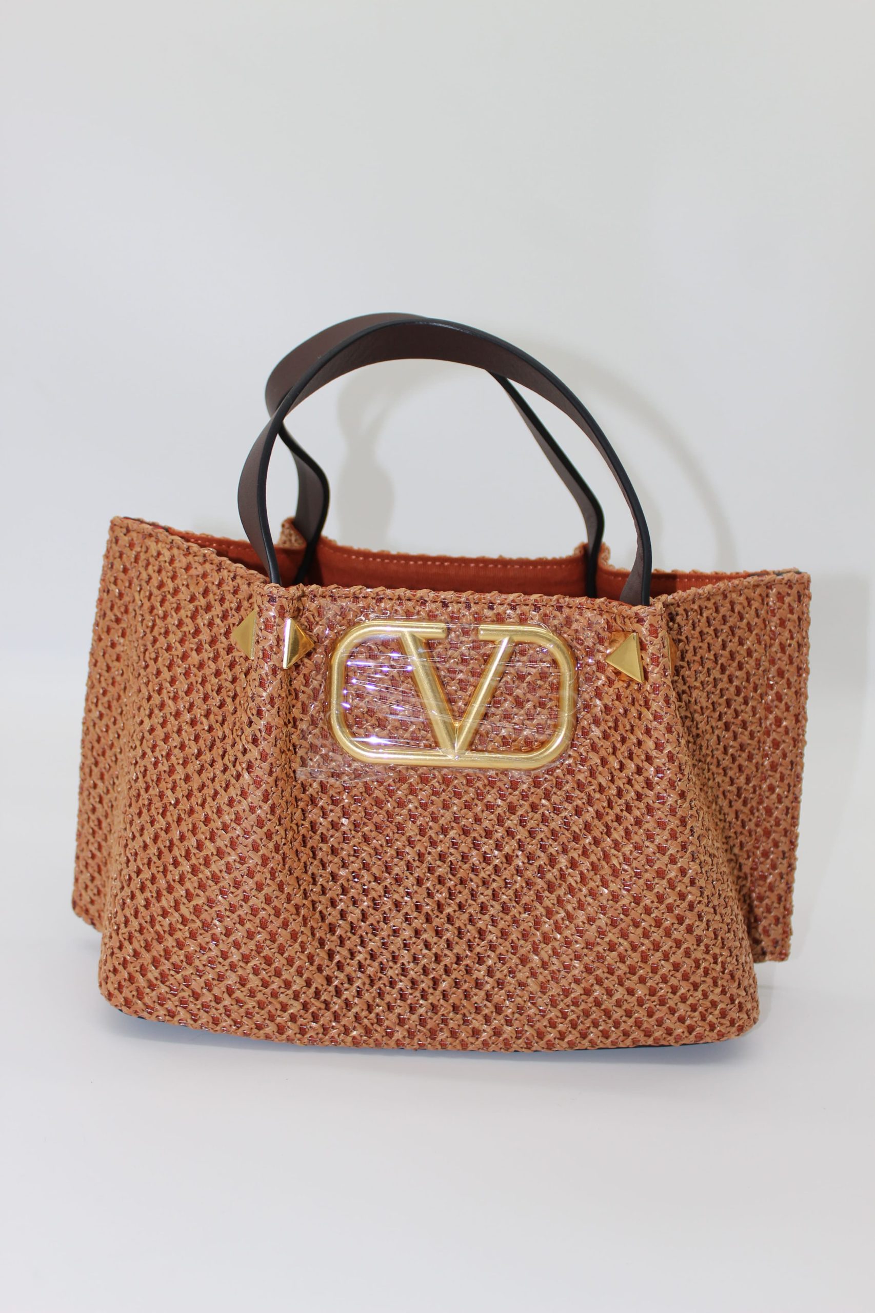 Valentino Medium Shopping Bag in Synthetic Raffia